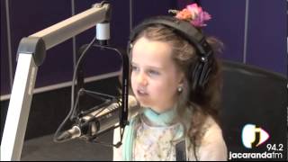 Amira Willighagen live in studio sings Babbino amp Interview [upl. by Ahse]