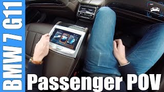 POV 2016 BMW 7 Series G11 POV PASSENGER SEAT  BMW Tablet Functions [upl. by Jaylene]