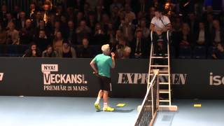 John McEnroe vs Mats Wilander Great Tennis EntertainmentYou cannot be serious 2013 [upl. by Imogen]