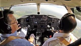 Citation V  procedure turn ILS  advanced flight training [upl. by Alesandrini]