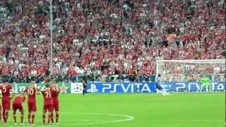 Drogbas Penalty Allainz MUNICH Champions League Final Winner 2012 [upl. by Divadnhoj603]