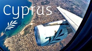 Cyprus Airways A319 Flight CY311  ATHLCA Trip Report  GoPro Wing View  Takeoff to Landing [upl. by Blythe]