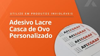 Adesivo Lacre Casca de Ovo Personalizado [upl. by Esened]