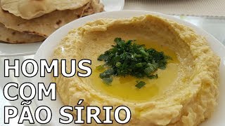 Como fazer homus com pão sírio [upl. by Alyn]