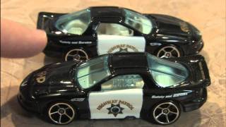 Classic Toy Room  PONTIAC FIREBIRD quotCHiPSquot Police Car Hot Wheels review [upl. by Darice]