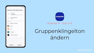 Gruppenklingelton ändern  Samsung Android 14  One UI 6 [upl. by Eltsyrhc]