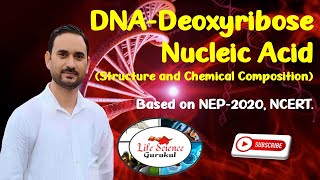 DNA Deoxyribose Nucleic Acid Structure amp Chemical composition  डीएनए संरचना व रासायनिक संगठन [upl. by Culliton19]