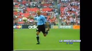 Uruguay 1 Dinamarca 2 Mundial 2002 [upl. by Notsirt12]