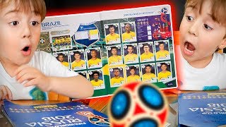 COMPLETAMOS O ÁLBUM DA COPA DO MUNDO Figurinhas Panini Russia 2018 [upl. by Ardnaeed]