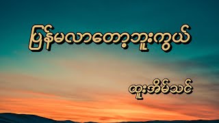 ပြန်မလာတော့ဘူးကွယ်  Htoo Eain Thin Lyric Video [upl. by Anoerb759]