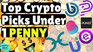 Top Crypo Picks Under 1 PENNY Cheap Cryptocurrencies [upl. by Losse]