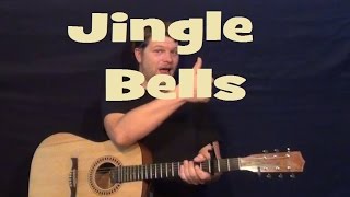 Jingle Bells CHRISTMAS CAROL Guitar Lesson Chords Easy Strum Chords How to Play Tutorial [upl. by Cynthy245]