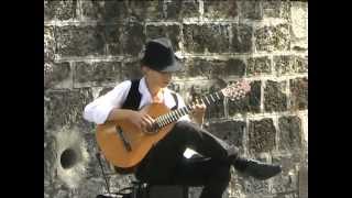 Amazing Street Guitarist in Paris [upl. by Ayomat]