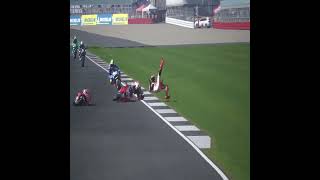 0mg bagnaia vs marques is accident [upl. by Cayser896]