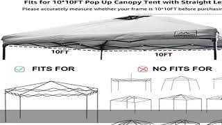 KAMPKEEPER 10x10 Pop Up Canopy Tent Top Replacement Cover Roof with Air Vent Polyester UV 30 Water [upl. by Hnahym]