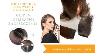 Dopinki clip in Delux 💚 delikatne zagęszczenie i super objętość na czubku głowy 💚 włosy naturalne [upl. by Weslee]