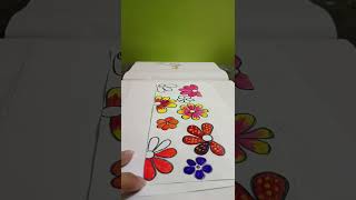 Flower Bookmark 🌺painting drawingyoutubeshortsvideoviral [upl. by Anytsyrk]