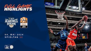 MLP Academics Heidelberg vs ratiopharm ulm  Full Game Highlights  Spieltag 32 202324 [upl. by Yssor]