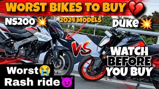 NS200💥 vs Duke200🔥  Worst bikes to buy💔  Loud Exhaust😍⚡️  Rash ride😈  SHAKTHI  Tamil [upl. by Phip]