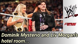 Dominik Mysterio and Liv Morgans hotel room segment to have a WWE legend involved pitches Hall [upl. by Ikuy]