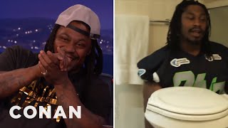 Marshawn Lynch’s Local Plumbing Ad  CONAN on TBS [upl. by Eocsor9]