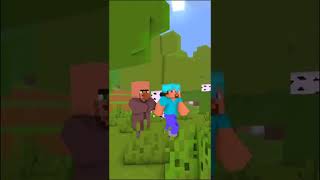 speedrun with villagershorts minecraft minecraftanimation [upl. by Nolram]