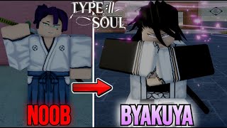 Noob To BANKAI As Byakuya Kuchiki Flower In Type SoulRoblox [upl. by Elleon619]