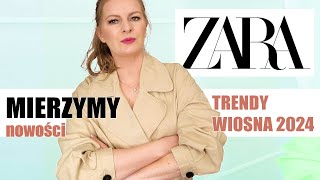 ZARA MIERZYMY SUKIENKI NA WIOSNĘ i nie tylko 😉 TRENDY WIOSNA 2024 [upl. by Adnarem560]