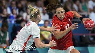 Norway womens handball coasts hands Denmark its LARGEST Olympic loss  Paris Olympics  NBC Sports [upl. by Acim]