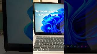 How to show or hide all desktop icons in Windows 10 and Windows 11 [upl. by Nortad]