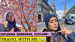 Day2 in Edinburgh Scotland🏴󠁧󠁢󠁳󠁣󠁴󠁿Dean Village Edinburgh Castle Local food🥘amp Victoria Street🥰 [upl. by Tilly]