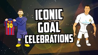 ⚽️ICONIC GOAL CELEBRATIONS⚽️ feat Ronaldo Messi Haaland Mbappe Frontmen 55 [upl. by Madlin855]