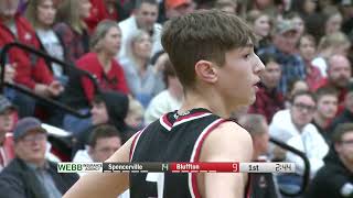 Spencerville vs Bluffton Boys Basketball 222024 [upl. by Nessy]