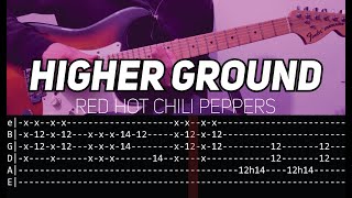 RHCP  Higher ground Guitar lesson with TAB [upl. by Broek636]