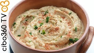 Hummus di ceci ricetta con tahina fatta in casa [upl. by Gayleen500]