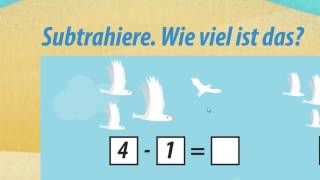 Subtrahieren bis 10  minus rechnen ★ Mathematik Klasse 1 [upl. by Myrlene]