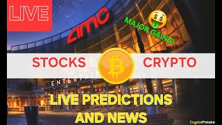 🔴LIVE Stock amp Crypto TA Predictions amp News quotAMC Stock Earnings IS TODAY CRYPTO IS MOONING 228quot [upl. by Eula]