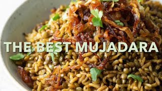 The best Mujadara middle eastern Rice amp Lentils مجدرة [upl. by Illom]