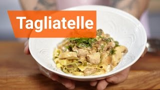 Tagliatelle z cielęciną i pieczarkami [upl. by Abe96]