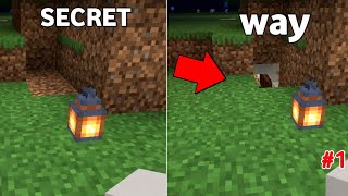 Minecraft  Made A SECRET WAY 😀 [upl. by Ahsakat804]