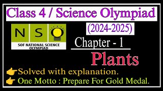 Class 4 Nso Science Olympiad 20242025 Plants Chapter 1 Plants Science OlympiadSOF chapter 1 [upl. by Amolap]