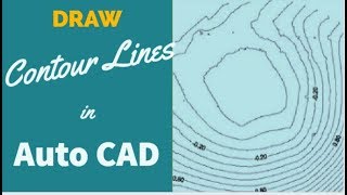 SWDTM How To Draw Contour Lines in AutoCAD Part1 [upl. by Neellek]