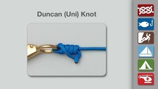 How to Tie the Uni Knot Duncan Knot  Fishing Knots [upl. by Nuahsyar]