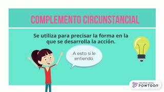 Complemento directo indirecto y circunstancial [upl. by Ainyt]