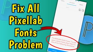 Pixellab App Font add Problem 2023  No deletable fonts found pixellab [upl. by Ijic883]