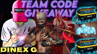 LIVE TEAM CODE GIVEAWAY  DINEX G LIVE GIVEWAY DAY 9 [upl. by Nnylrac]