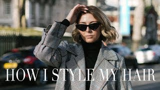 How I Style My Short Hair  Wavy Bob Tutorial [upl. by Engis]