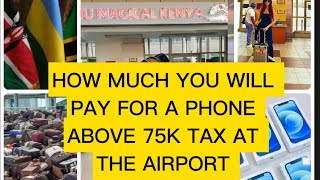 THE AMOUNT YOU WILL PAY FOR ANY GOODS ABOVE 75K AT THE AIRPORTTheivanotv [upl. by Idyak122]