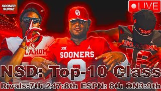 OU Football Live Sooners Maintain Top10 Class on National Signing Day [upl. by Oigile]