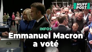 Législatives 2024  le président de la République a voté [upl. by Sancha853]